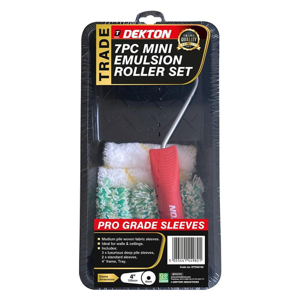 Dekton High-Absorbency Emulsion Roller Set | 4in, 7pc
