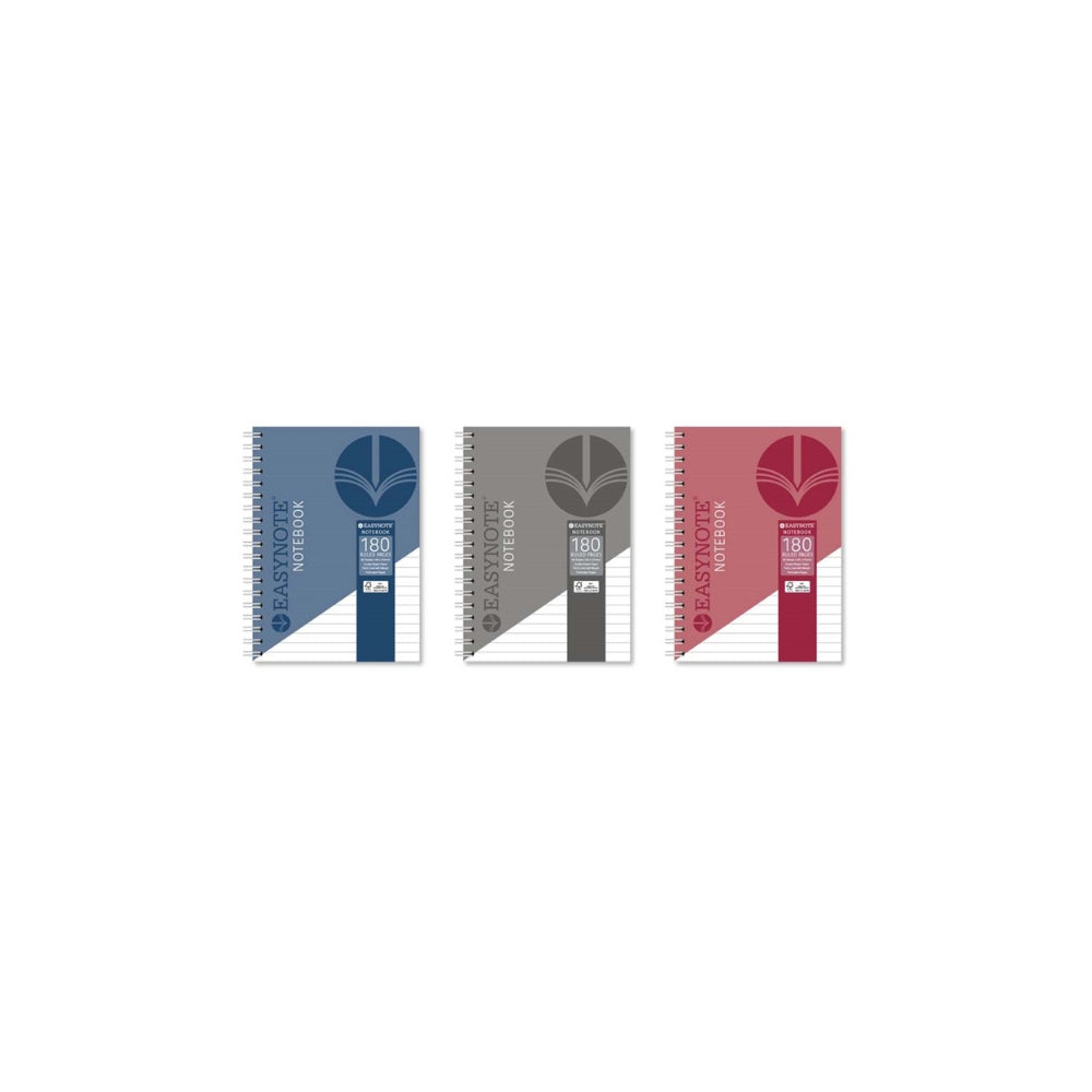 Easynote A5 Twin Wire Ruled Notebook | 180 Pages, Assorted Colours