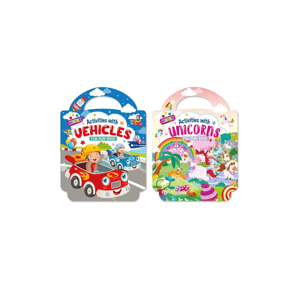 Artbox Carry Play Activity Book | Assorted Designs, Carry Handle