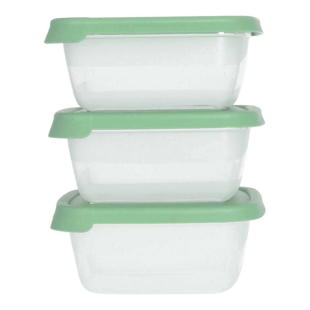 Airtight-Style Food Storage Box Set | 3 Pieces, 500ml, Assorted Colours
