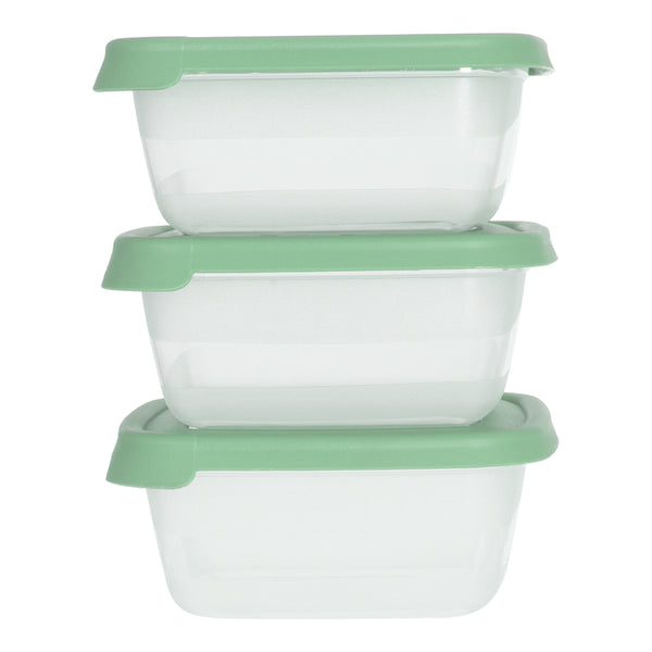 Airtight-Style Food Storage Box Set | 3 Pieces, 500ml, Assorted Colours