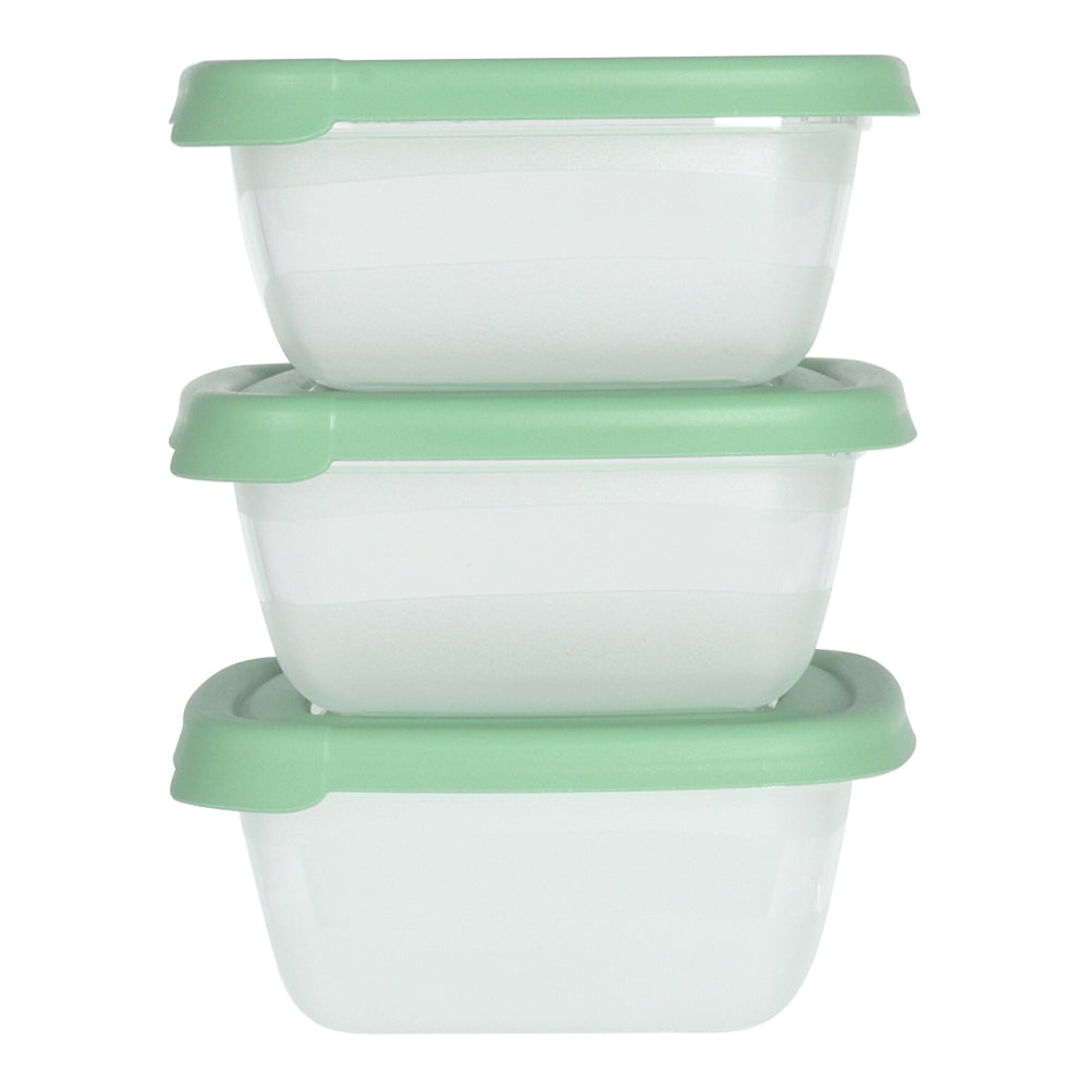 Stackable Food Storage Box Set | 3 Pieces, 250ml, Assorted Colours