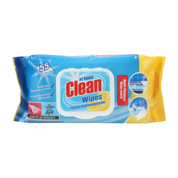 At Home Clean Multi Cleaning Wipes Lemon | 55s