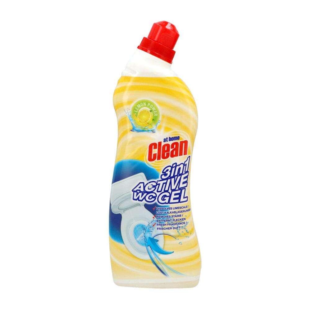 At Home Clean Toilet Cleaner 3 in 1 Active Gel Lemon | 750ml - Choice Stores