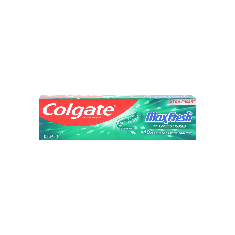 Colgate Max Fresh Clean Mint Toothpaste | 100 ml, Cooling Crystals, Anticavity