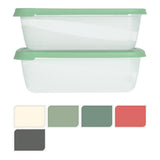 Airtight Food Storage Container Set | 2 Pieces, 2000ml, Assorted Colours