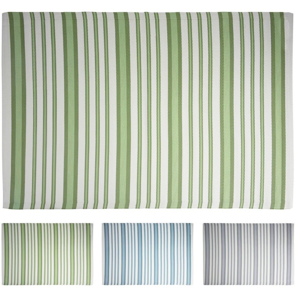 Striped Indoor Outdoor Mat 160x230cm | Durable & Versatile