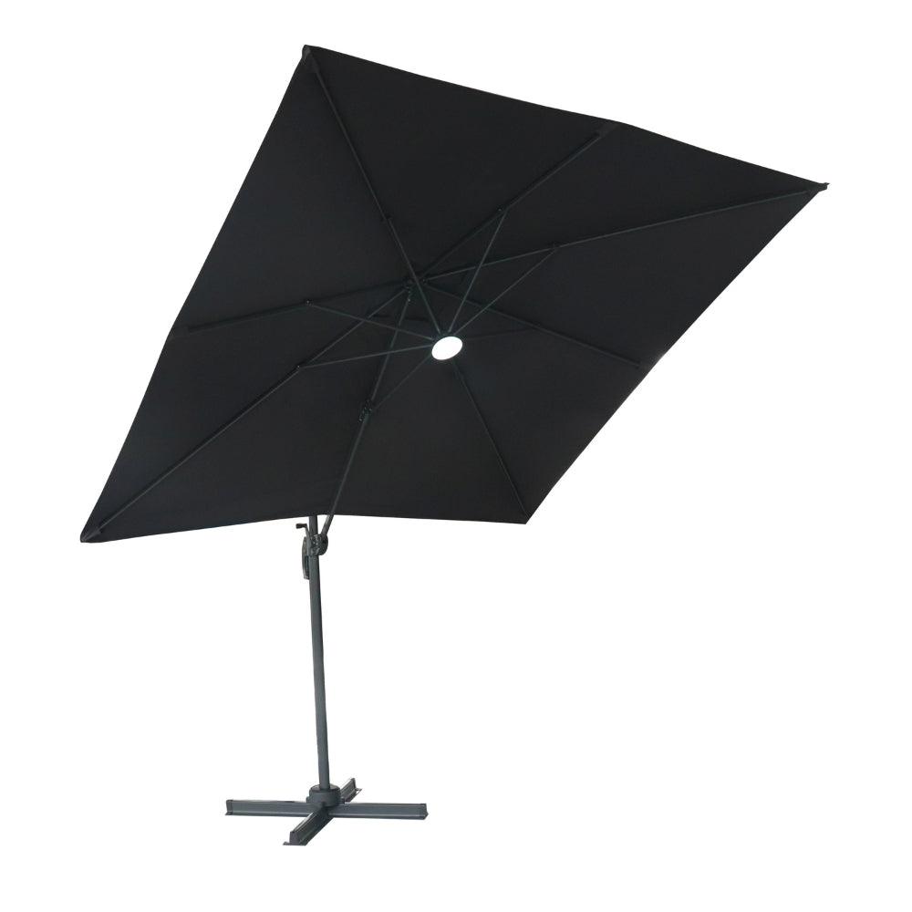 Lifestyle Living Zion Roma Dark Grey Parasol | 3m - Choice Stores