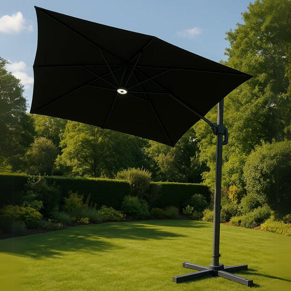 Lifestyle Living Zion Roma Dark Grey Parasol | 3m