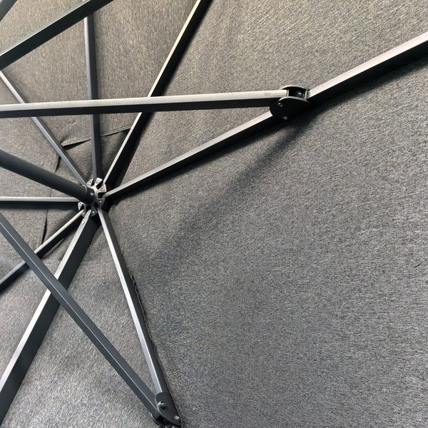 Lifestyle Living Zion Roma Dark Grey Parasol | 3m