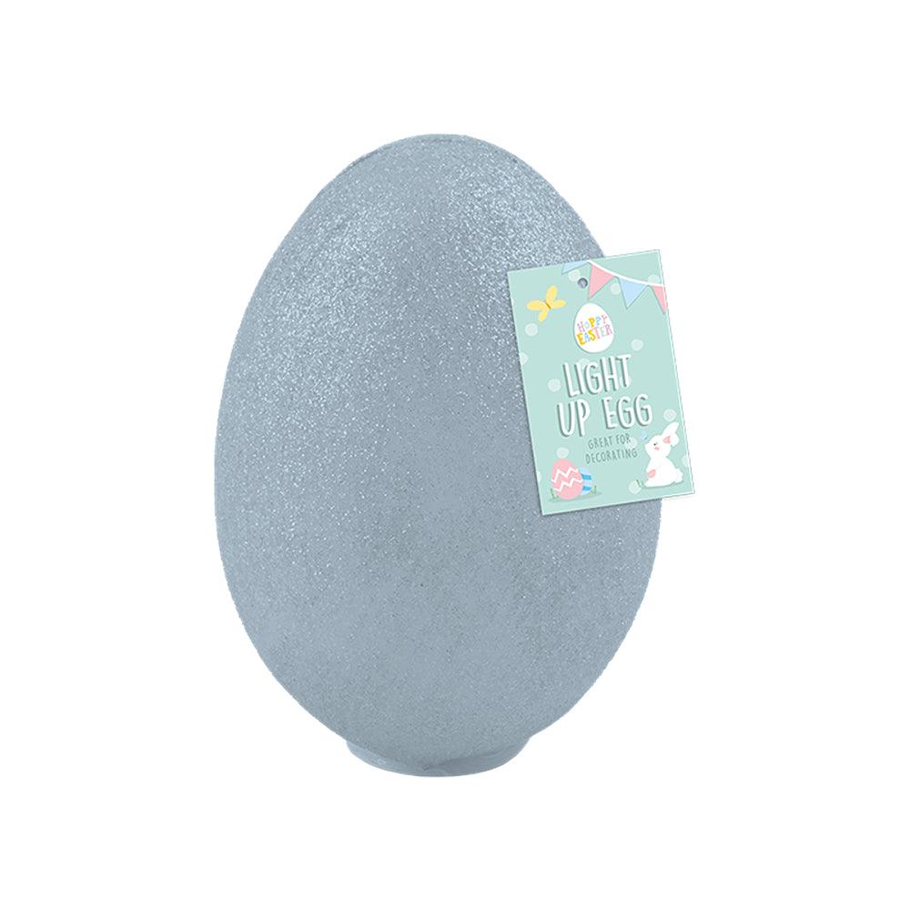 Hoppy Easter Light Up Glitter Egg Decoration - Choice Stores