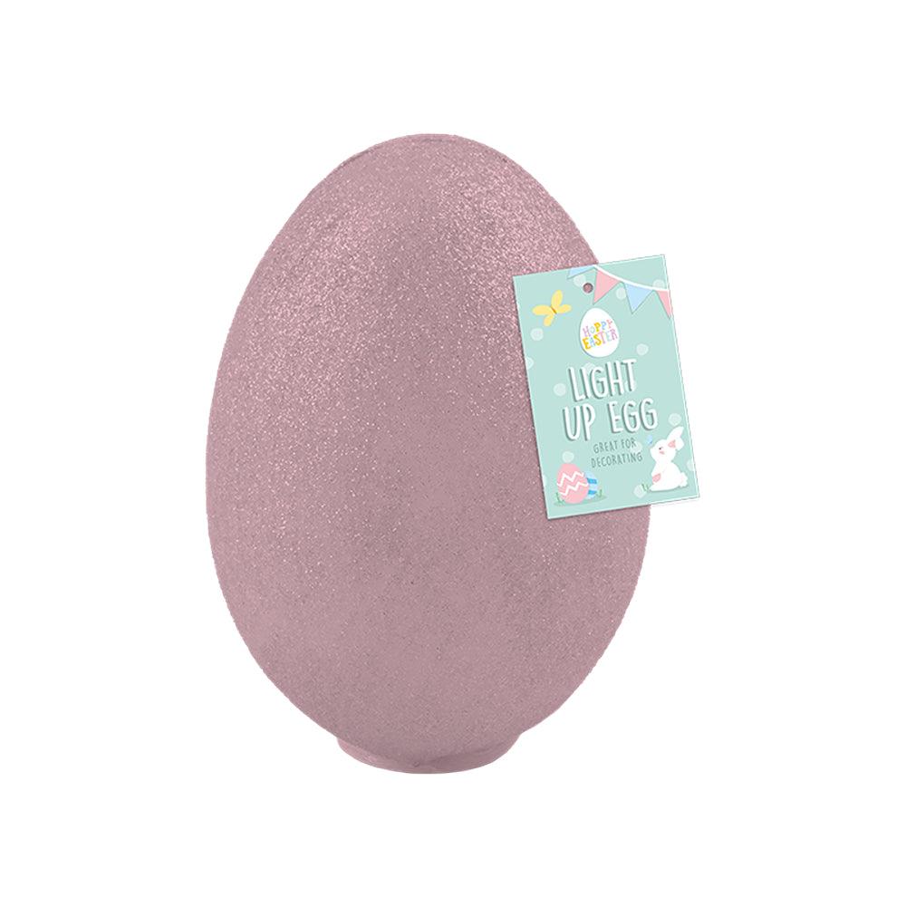 Hoppy Easter Light Up Glitter Egg Decoration - Choice Stores