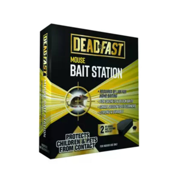 Deadfast Mouse Bait Station Only | Pack of 2, No Bait Included