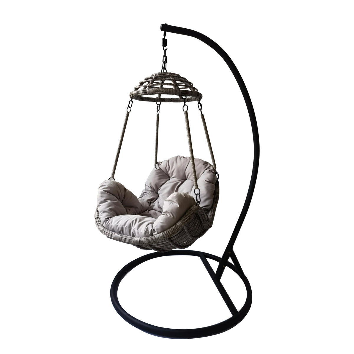 Lifestyle Living Hanging Grey Basket Chair