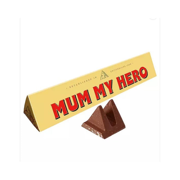 Toblerone Mum = My Hero Milk Chocolate Bar | 100g, Break-Apart Triangular Peaks