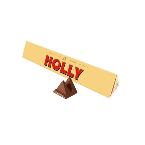 Toblerone Holly Chocolate Bar | 100g, Crunchy Inclusions, Gift-Ready Packaging