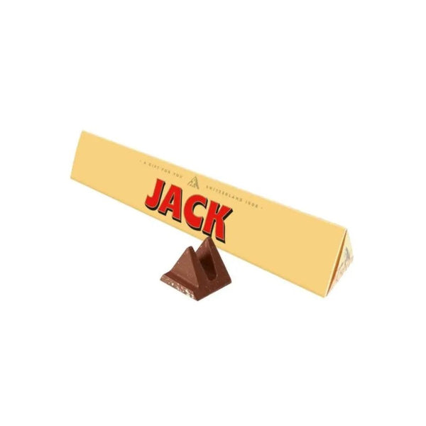 Toblerone Jack Chocolate Bar | 100g, Gift-Ready Triangular Box, Single-Serve