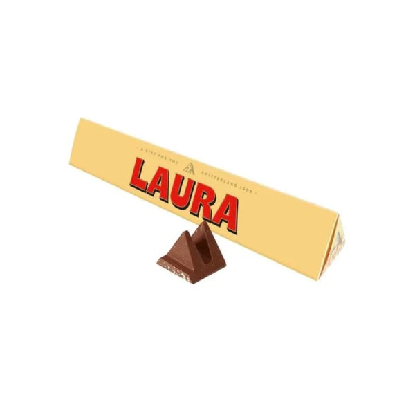 Toblerone Laura Chocolate Bar | 100g, Pyramid Segments, Gift-Ready Box