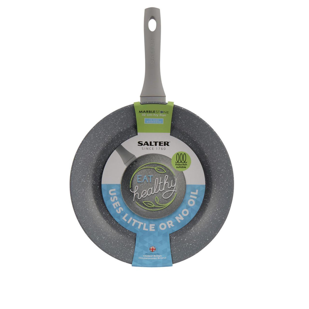 Salter Marblestone Non-Stick Frying Pan | 32cm - Choice Stores