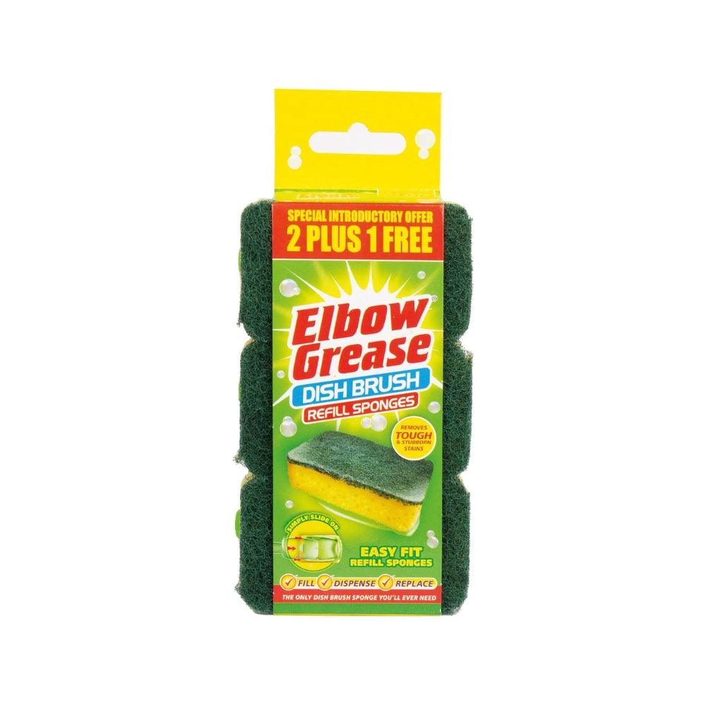 Elbow Grease Dish Brush Refill Sponges | Pack of 3