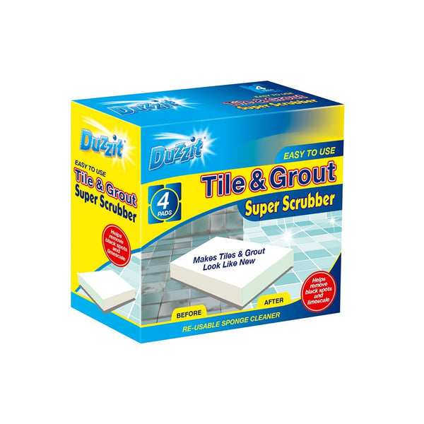 Duzzit Tile & Grout Scrubber Pads | 4 Pack