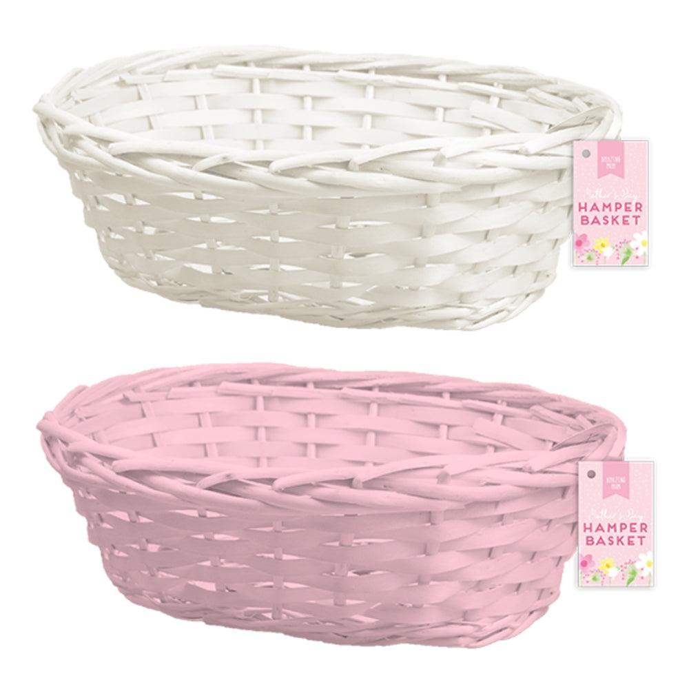 Amazing Mum Mothers Day Woven Hamper Basket | Assorted Colour - Choice Stores