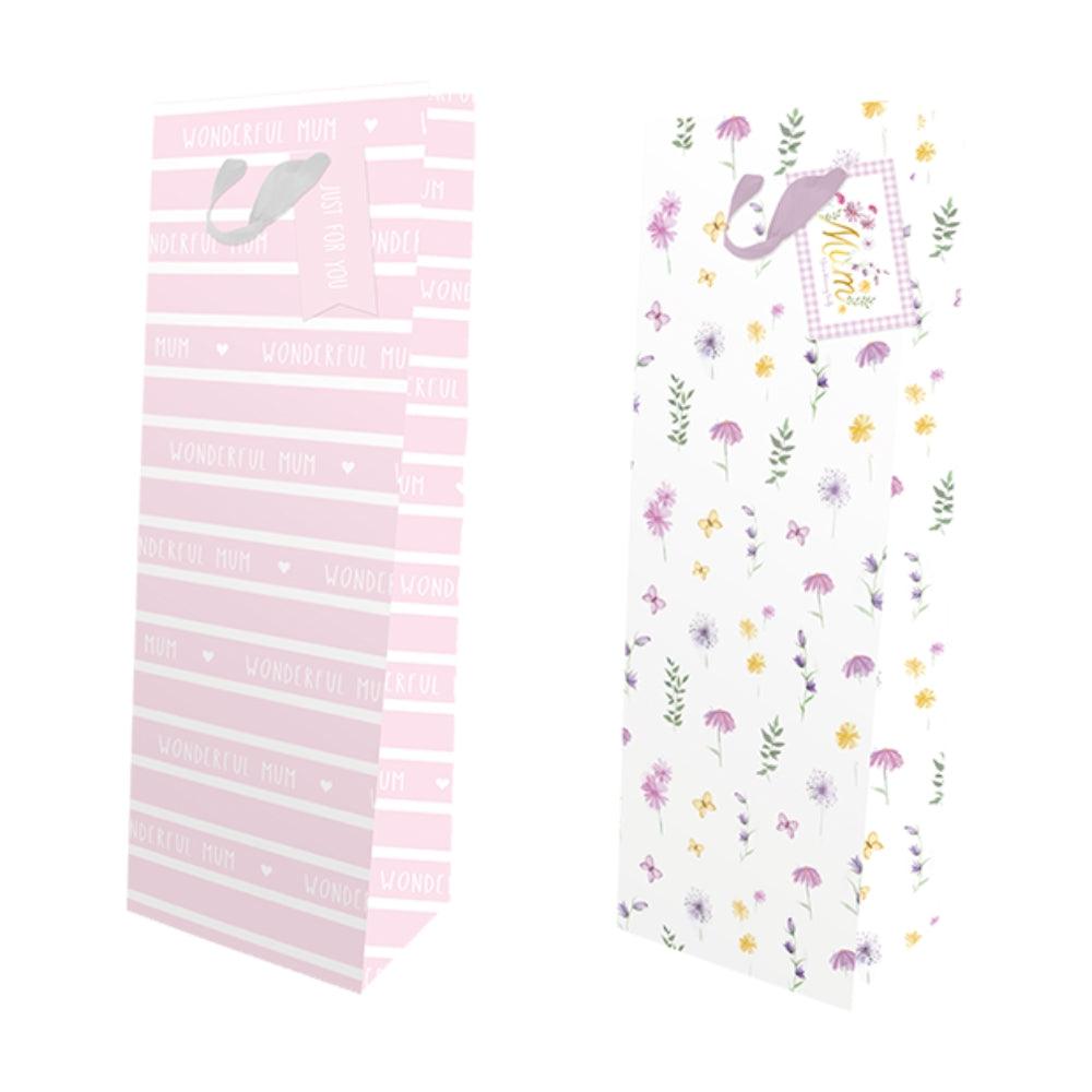 Amazing Mum Mothers Dya Luxury Foil Bottle Bag | Assorted Design - Choice Stores