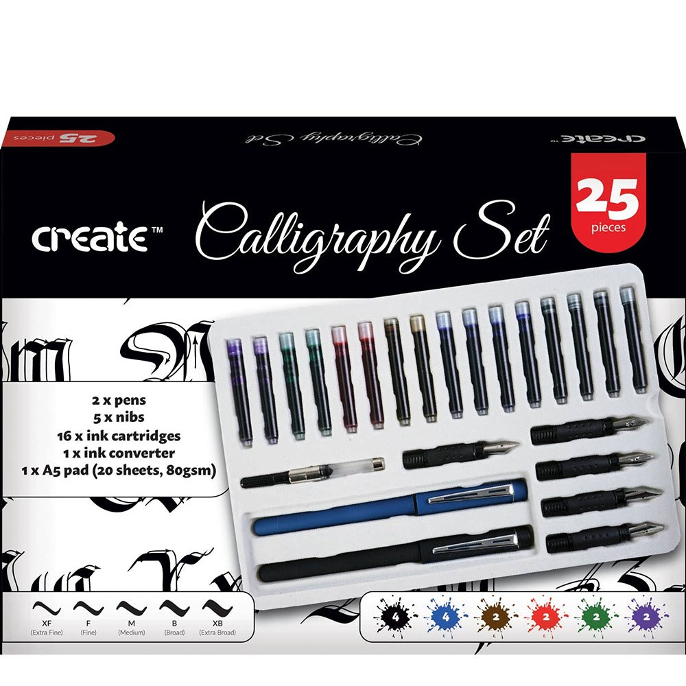 Create Complete Calligraphy Set - 25 Piece | Choice Stores