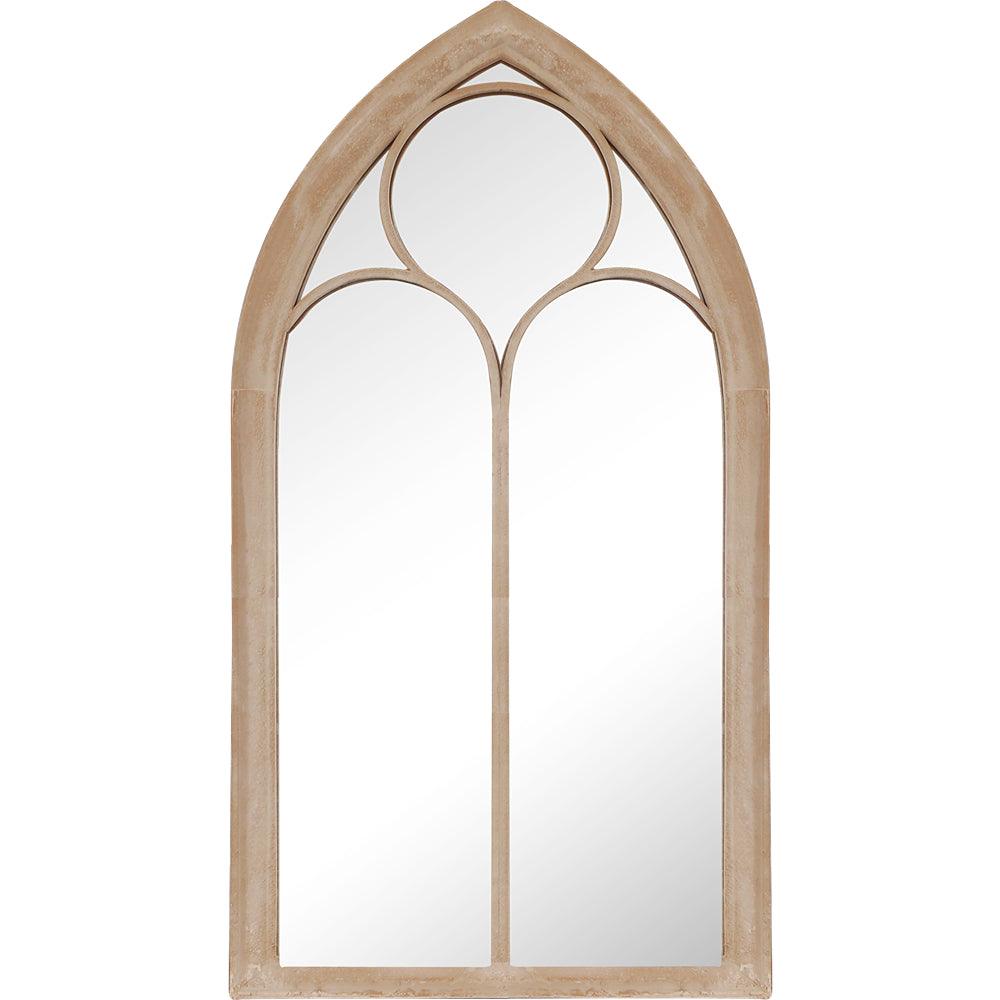 Lifestyle Living Sand Gothic Arch Outdoor Mirror | 100 x 50cm