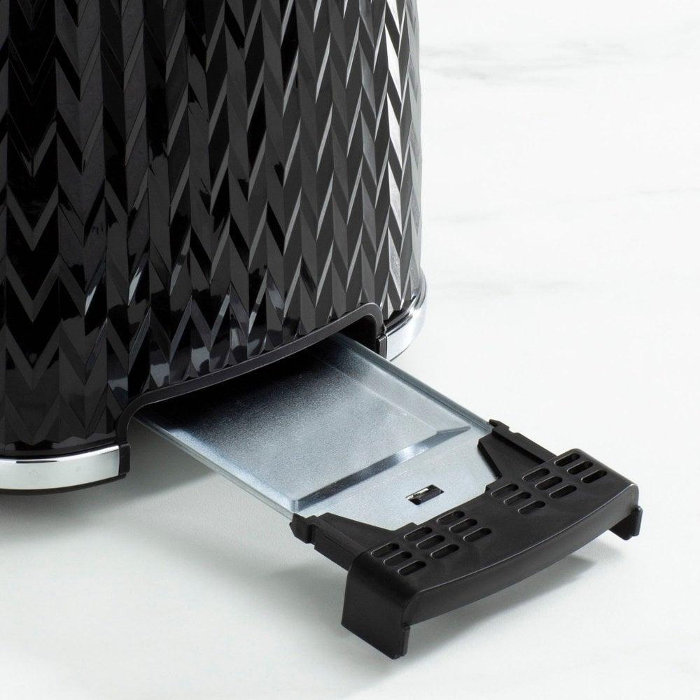 Daewoo Argyle Black 2 Slice Toaster