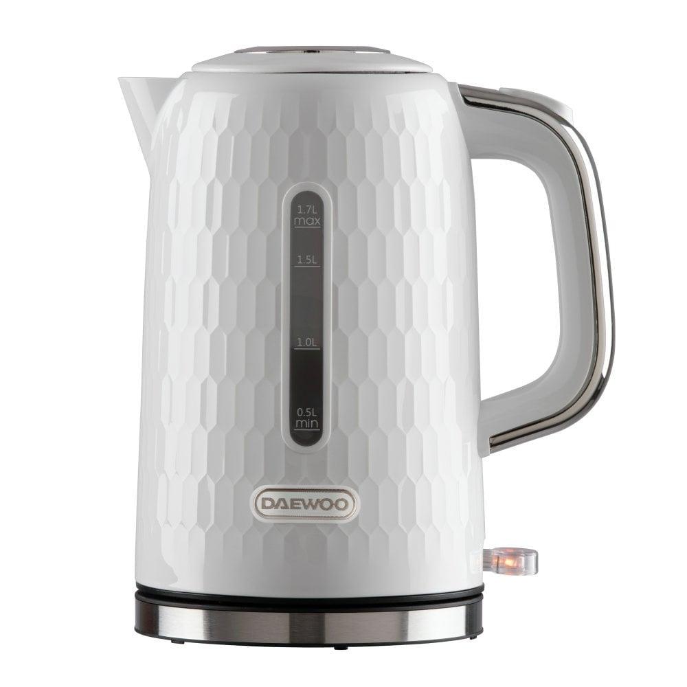 Daewoo White Honeycomb Kettle | 1.7L - Choice Stores