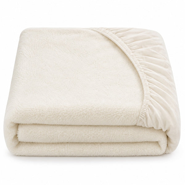Thermal Fleece Under Blanket - Cream - King Size