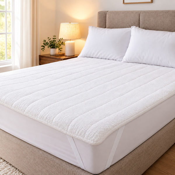 Thermal Fleece Under Blanket - Cream - King Size