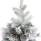 Alaska Flocked Pinecone Christmas Tree