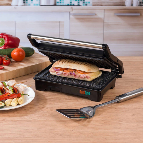 Salter Megastone Fold-Out Contact Grill | Floating Hinge, Dual Indicators