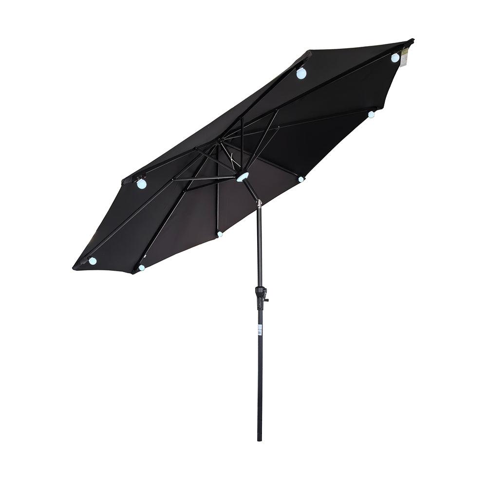Lifestyle Living Push Up Parasol Charcoal Grey | 2.4m - Choice Stores