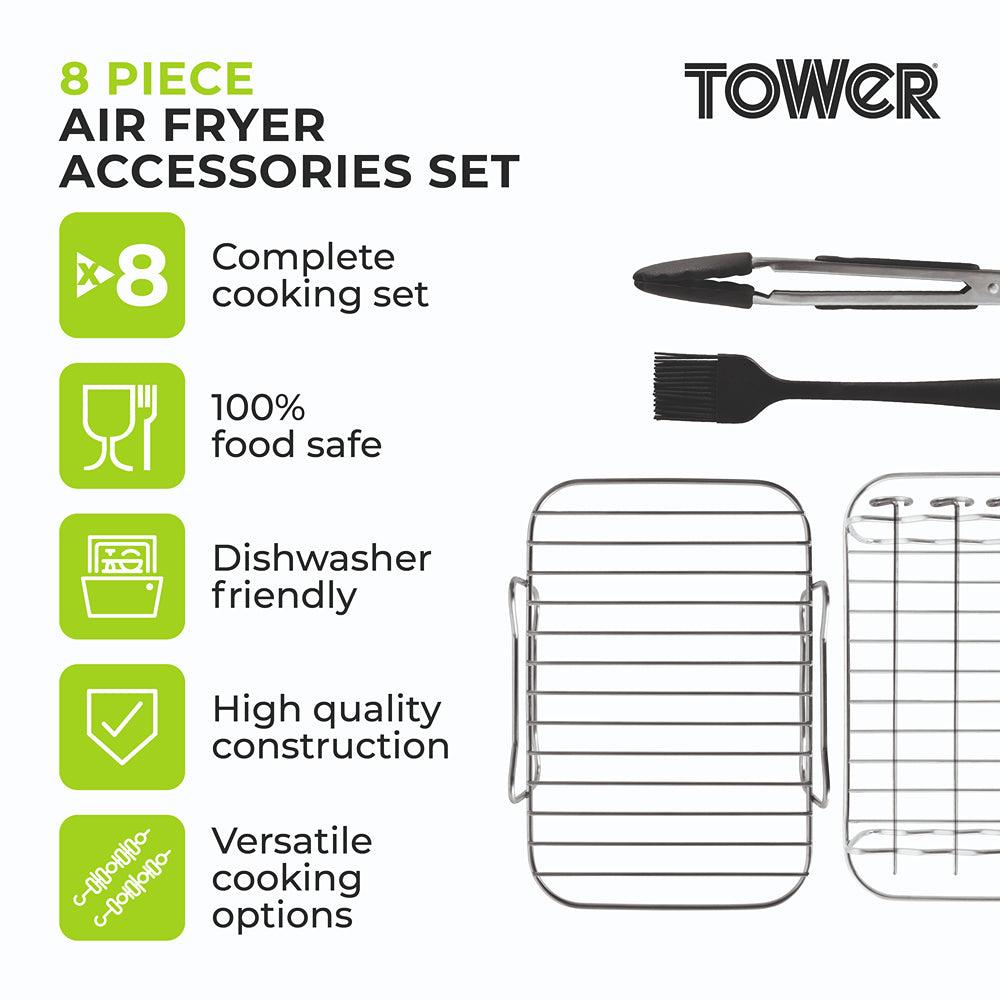 Tower Air Fryer Accessories Set | 8 Piece Set