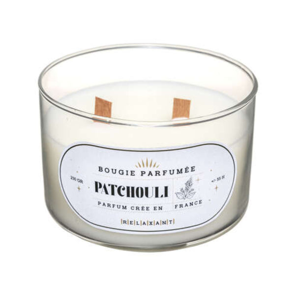 Comptoir de la Bougie Patchouli Scented Candle | Two Wooden Wicks, 470g