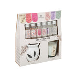 Atmosphera Oil Burner Fragrance Set | Leaf Motif Burner, Assorted Scents