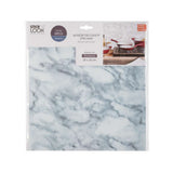 Stick'N Look White Marble Wall Tile Stickers | Pack of 2, 30 x 30cm