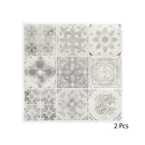 Stick'N Look Mosaic Wall Tile Stickers | Pack of 2, 25 x 25cm, Grey/White