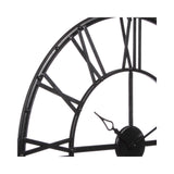 Atmosphera Vintage Skeleton Metal Wall Clock | 69cm, Black, Roman Numerals