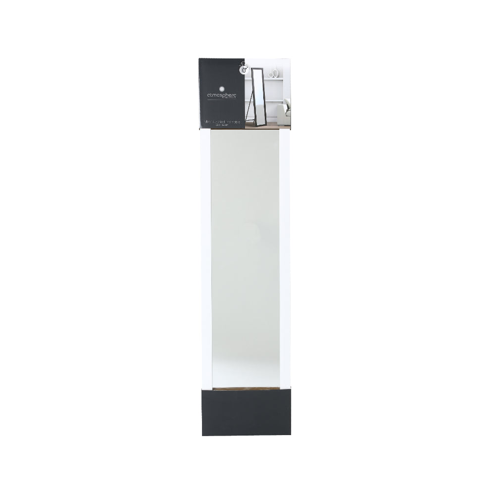 5FIVE Full Length Standing Mirror with Slim Frame | White, 35 x 155cm