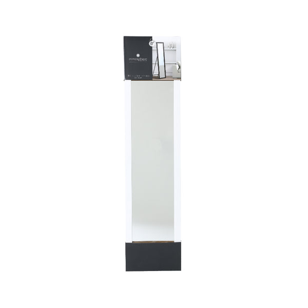 5FIVE Full Length Standing Mirror with Slim Frame | White, 35 x 155cm