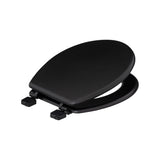 5FIVE Black MDF Toilet Seat | Minimalist Lid, Concealed Hinges