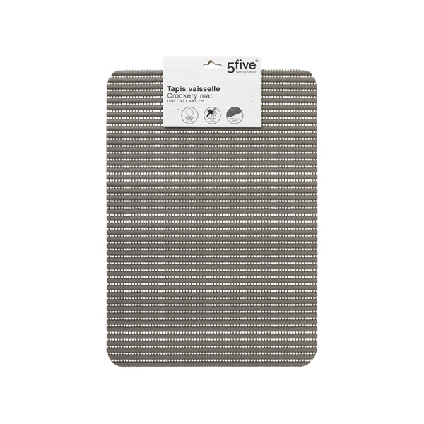 5FIVE Foam Dish Drainer Mat | Waterproof, Anti-Slip, 32 x 44.5cm