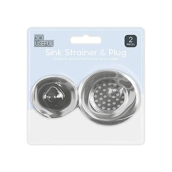So Useful Sink Strainer and Plug Set | Kitchen Drain Protection