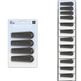 So Useful Black Rubber Door Stops | 4pk 