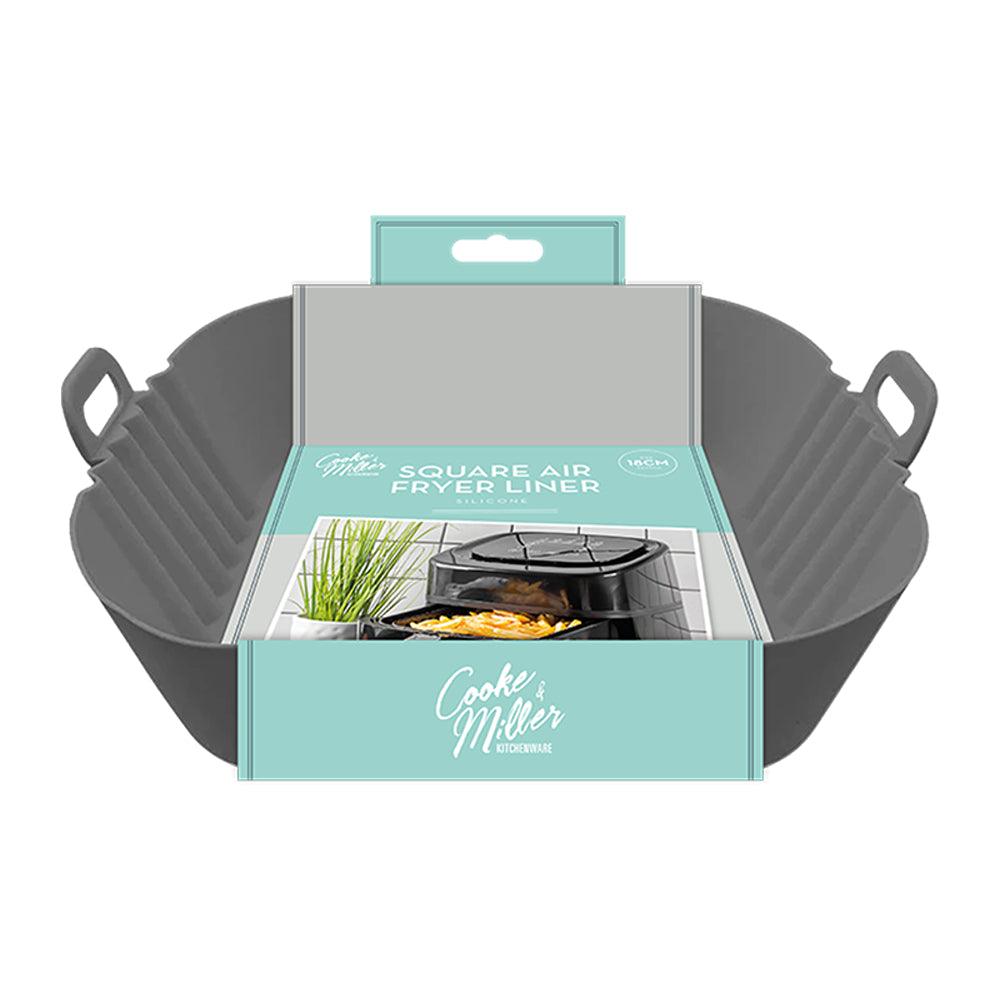 Cooke &amp; Miller Non Stick Square Silicone Air Fryer Liner | 18cm - Choice Stores