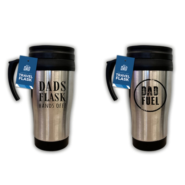 Father's Day Stainless Steel Insulated Travel Flask | Dad Print